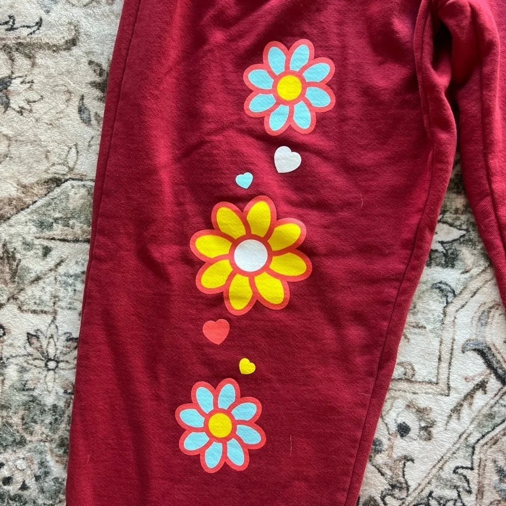 TALENTLESS Red “Burning for You” sweatpants